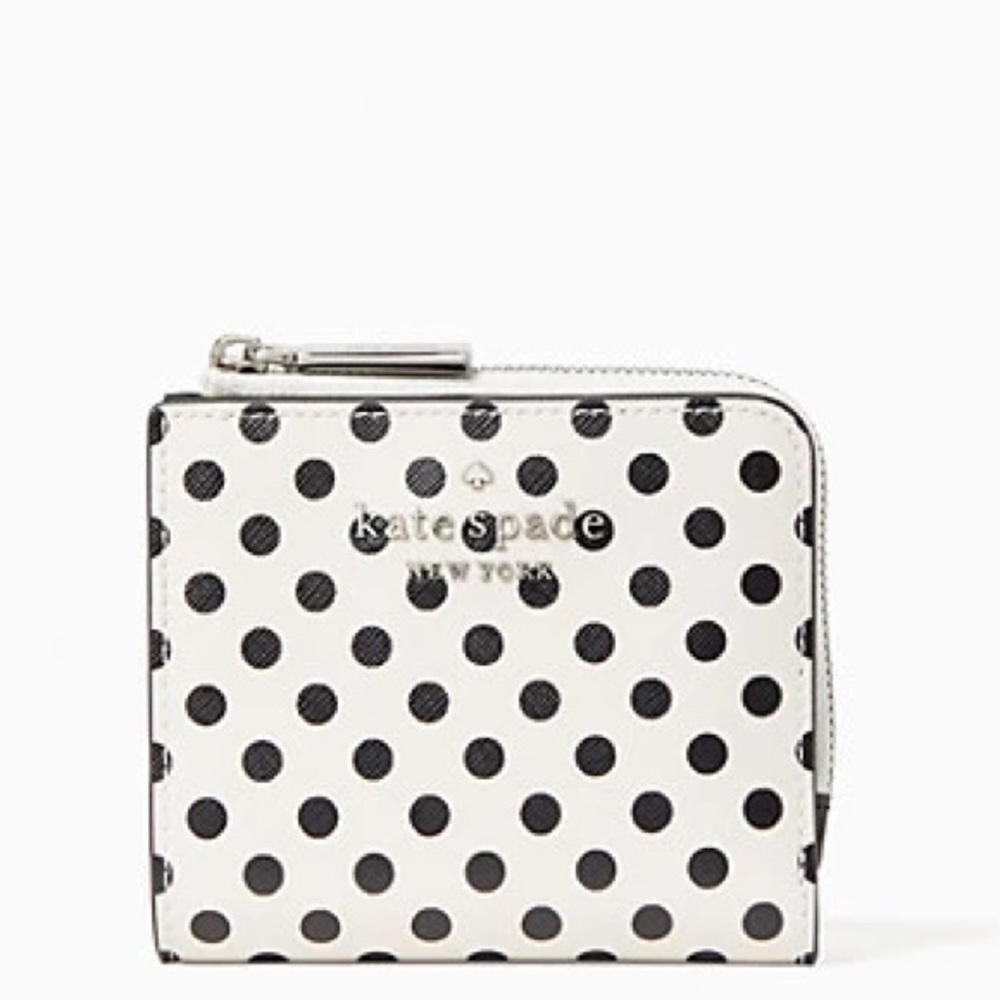 Kate Spade Staci Picture Dot L-Zip Bifold Wallet